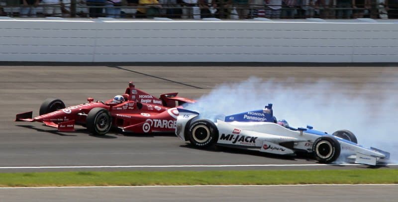 car crash drag racing