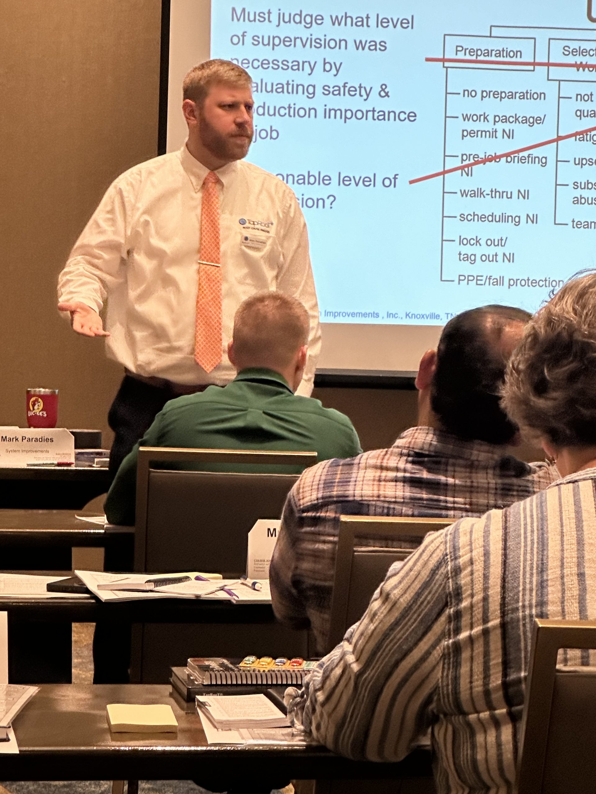 Alex Teaching Stopping Human Error Course